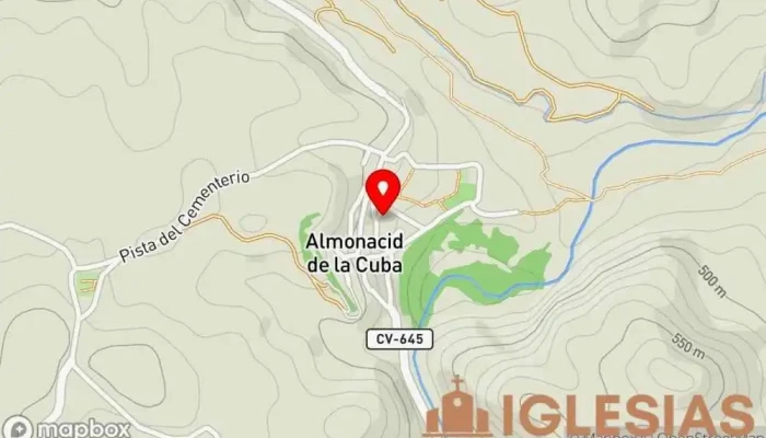 mapa de Almonacid de la Cuba  en Almonacid de la Cuba
