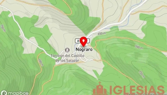 mapa de Andra Mari Eliza/Iglesia de Santa María Iglesia en Nograro