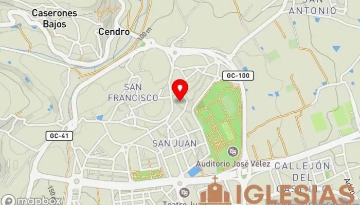 mapa de Basílica de San Juan Bautista Basílica, Atracción turística en Telde