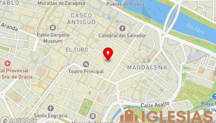 mapa de Basílica Sagrado Corazón de Jesús Basílica en Zaragoza