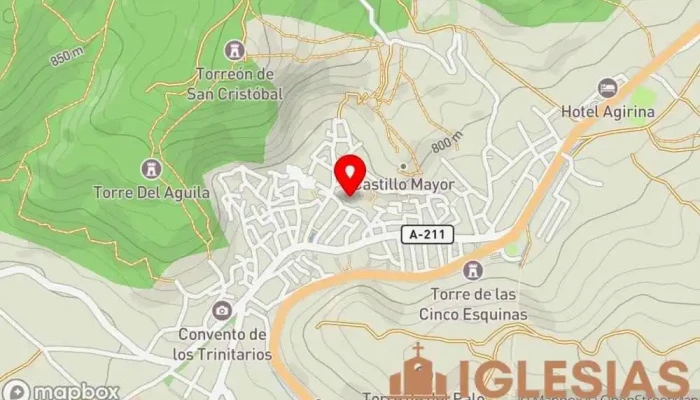 mapa de Basílica Santa María de los Sagrados Corporales Iglesia católica, Lugar de culto, Atracción turística en Daroca