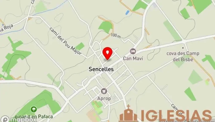mapa de Bisbat de Mallorca Iglesia en Sencelles