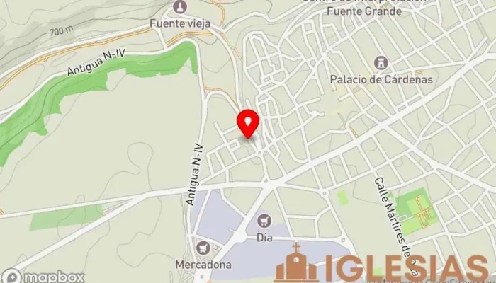 mapa de Biserica Carmel Ocaña Iglesia pentecostal en Ocaña