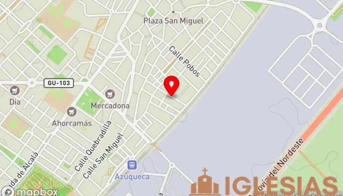 mapa de Biserica penticostala 