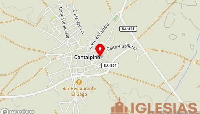 mapa de Calle Iglesia  en Cantalpino