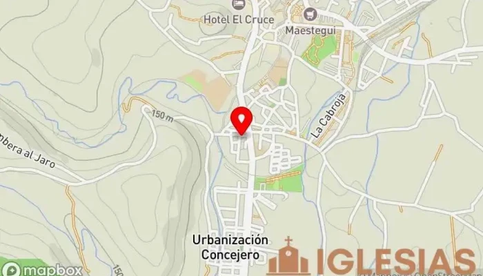 mapa de Capilla a San Roque Capilla en Cabezón de la Sal