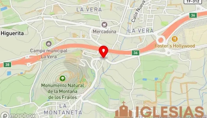 mapa de Capilla Cruz de Don Dámaso Capilla en Puerto de la Cruz