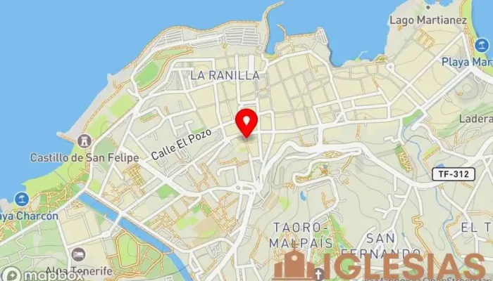 mapa de Capilla Cruz del Pino Capilla en Puerto de la Cruz