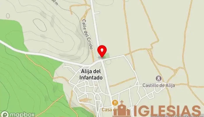 mapa de Capilla de Alija del Infantado Parroquia en Alija del Infantado