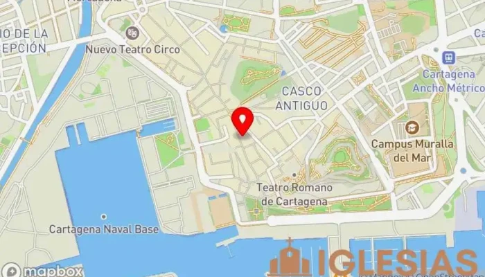 mapa de Capilla de Jesús Nazareno Iglesia en Cartagena