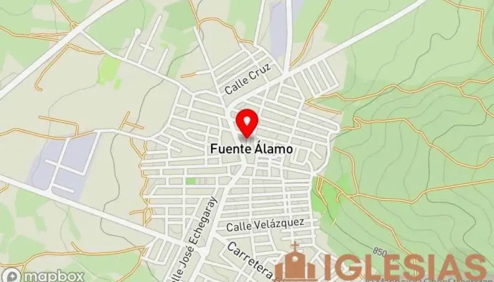 mapa de Capilla de la Iglesia Capilla en Fuente-Álamo