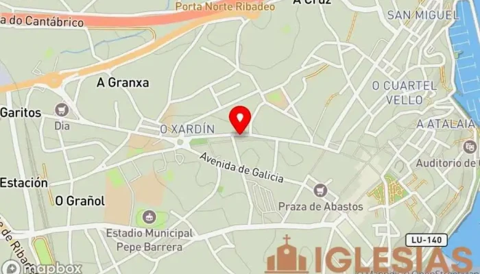 mapa de Capilla de la Virgen del Camino Capilla en Ribadeo