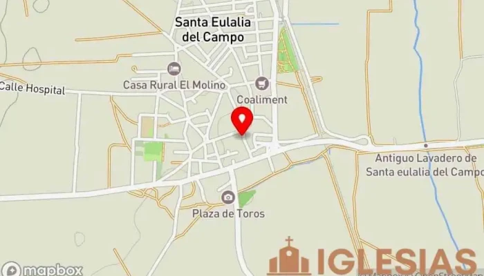 mapa de Capilla de la Virgen del Rosario de Santa Eulalia del Campo Capilla, Escultura en Santa Eulalia