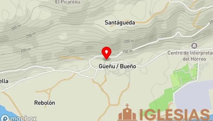 mapa de Capilla de San Juan de Mata de Güeñu/Bueño Capilla en Bueño