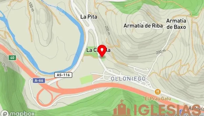 mapa de Capilla de San Pelayo (Cementerio) Capilla en Oviedo