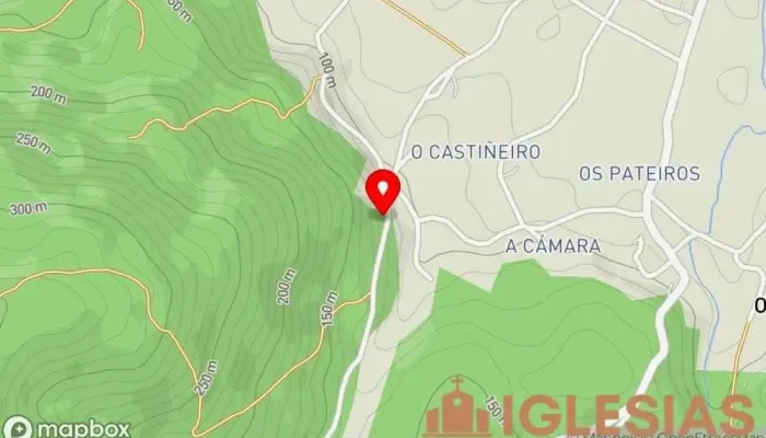 mapa de Capilla de Santiago Apóstol Iglesia en Lagoa