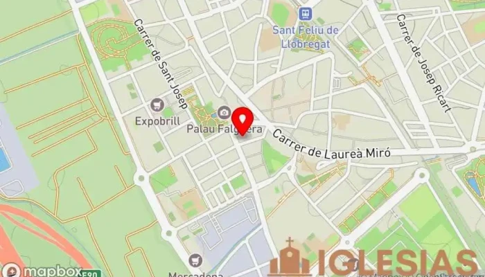 mapa de Capilla El Carmen Iglesia en Sant Feliu de Llobregat