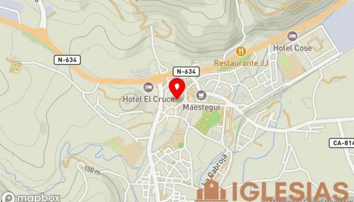mapa de Casa Parroquial Parroquia en Cabezón de la Sal