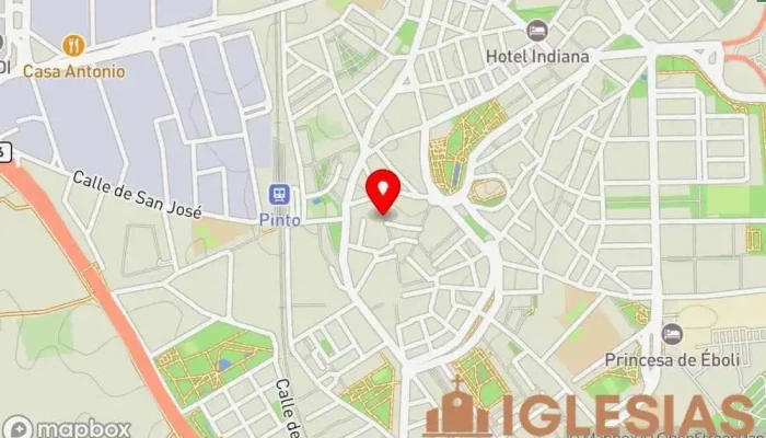 mapa de Centro Cristiano 4C Pinto Iglesia de las Asambleas de Dios en Pinto