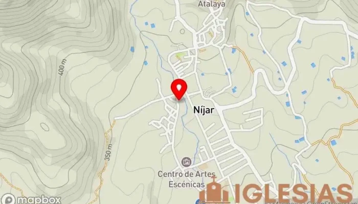 mapa de Comunidad Cristiana de Nijar Iglesia evangélica en Níjar