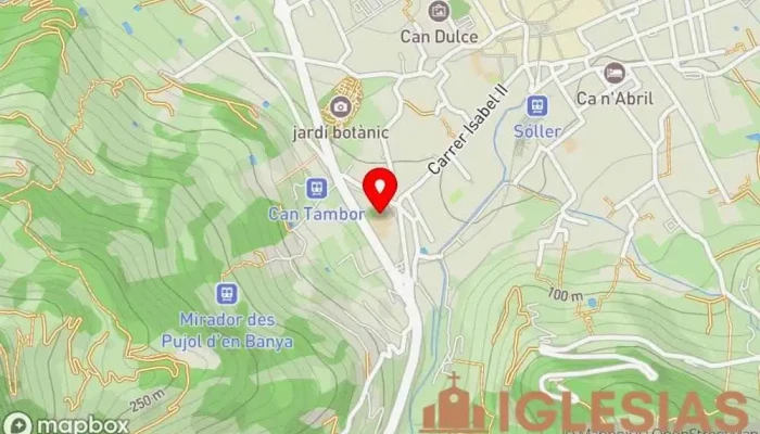 mapa de Convento de los Sagrados Corazones Lugar de culto en Sóller