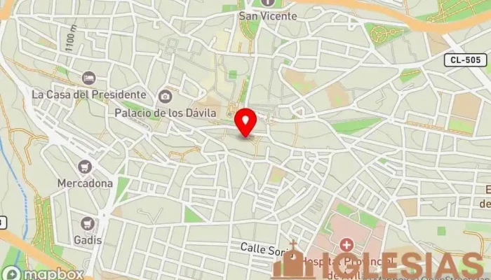 mapa de Convento de Nuestra Señora de la Gracia Convento en Ávila