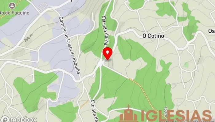 mapa de Ermida da Pena Capilla en Pontevedra