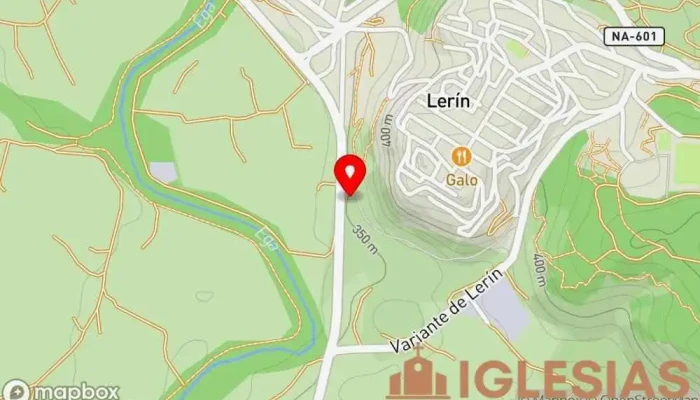 mapa de Ermita-Basílica de la Virgen de la Blanca Basílica en Lerín
