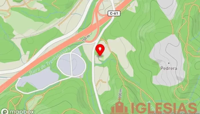 mapa de Ermita de la Asunción Iglesia católica en Vallgorguina