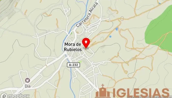 mapa de Ermita de la Dolorosa Iglesia en Mora de Rubielos