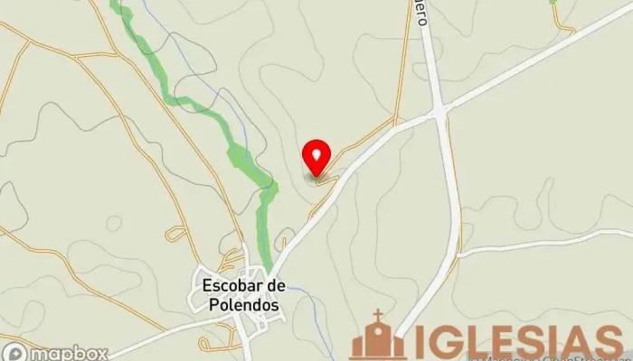 mapa de Ermita de la Virgen de la Cuesta de Escobar de Polendos Capilla en Escobar de Polendos