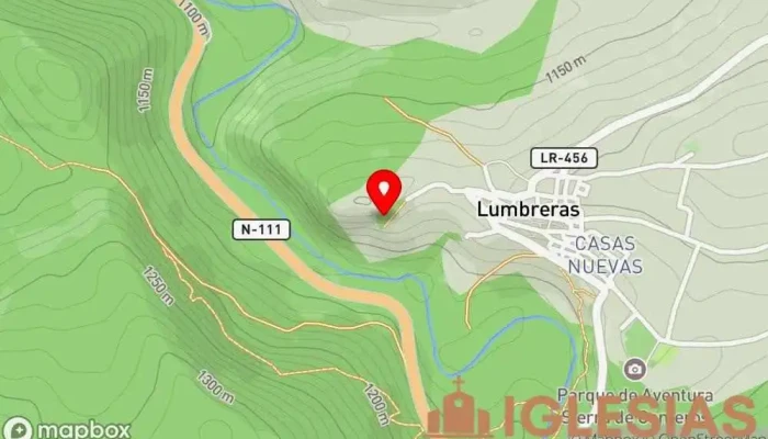 mapa de Ermita de la Virgen de la Torre Iglesia en Lumbreras