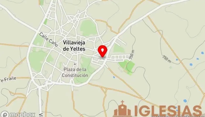 mapa de Ermita de la Virgen de los Caballeros Capilla en Villavieja de Yeltes
