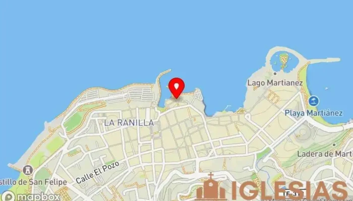 mapa de Ermita de las Lonjas Capilla en Puerto de la Cruz