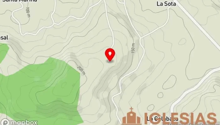 mapa de Ermita de los Santos Justo y Pastor Capilla en Asturias