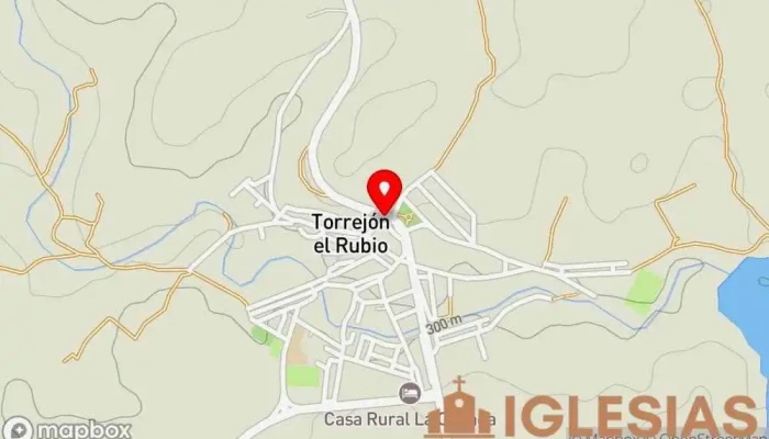 mapa de Ermita de Monfragüe Capilla en Torrejón el Rubio