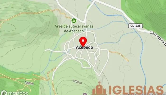 mapa de Ermita de Nuestra Señora de la Puente Capilla en Acebedo