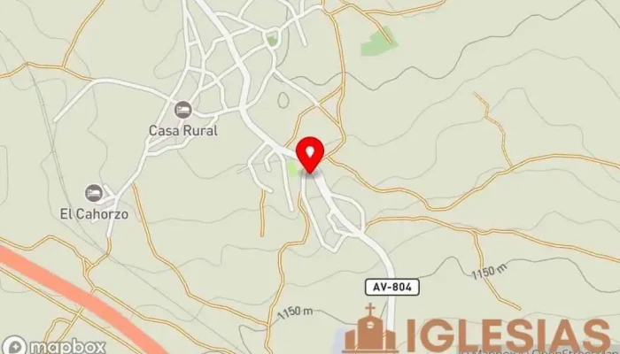 mapa de Ermita de Nuestra Señora de las Fuentes Iglesia en Cardeñosa