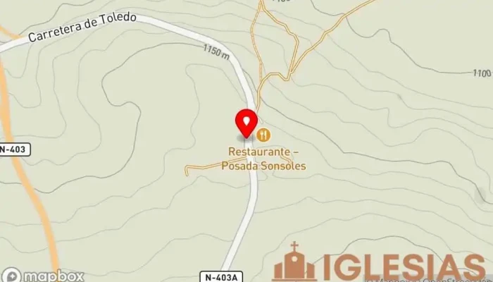 mapa de Ermita de Nuestra Señora de Sonsoles Lugar de culto en Ávila