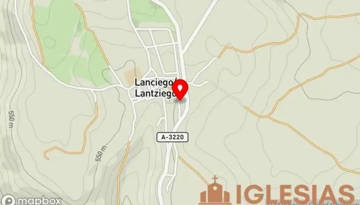 mapa de Ermita De Nuestra Señora Del Campo Iglesia en Lantziego