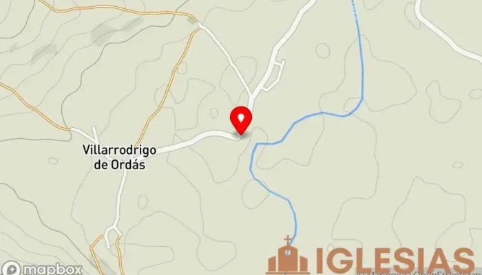 mapa de Ermita de Nuestra Señora del Carmen Iglesia en Santa María de Ordás