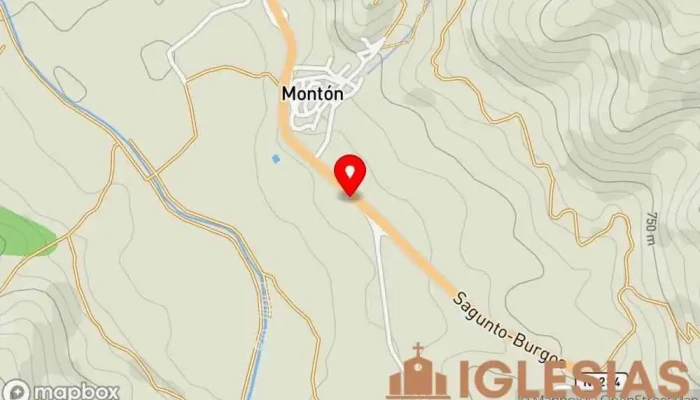 mapa de Ermita de Nuestra Señora del Pilar Iglesia en Montón
