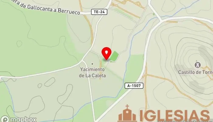 mapa de Ermita de Nuestra Señora la Virgen de Los Olmos Iglesia en Tornos