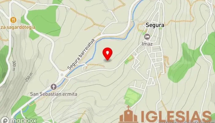mapa de Ermita de San Andres Iglesia en Segura