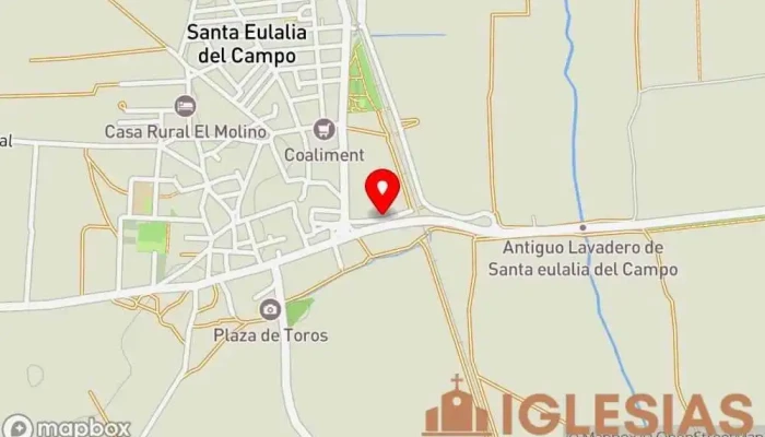 mapa de Ermita de San Antonio Abad Capilla, Iglesia católica, Iglesia en Santa Eulalia