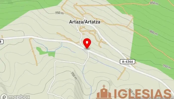 mapa de Ermita de San Antonio Lugar de culto en Álava
