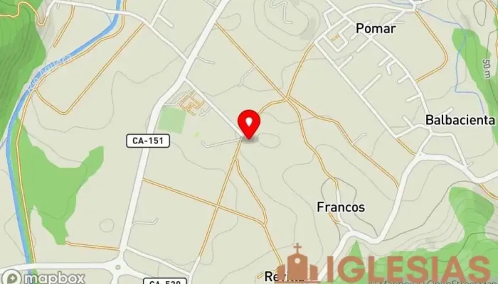 mapa de Ermita de San Blas Iglesia en Cantabria