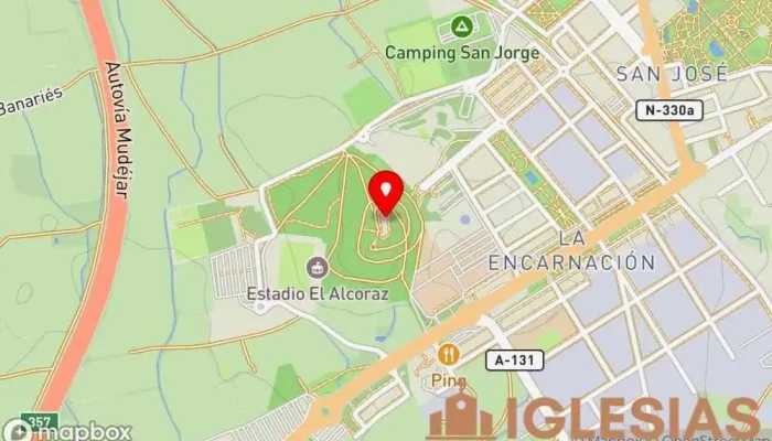 mapa de Ermita de San Jorge Capilla, Atracción turística en Huesca