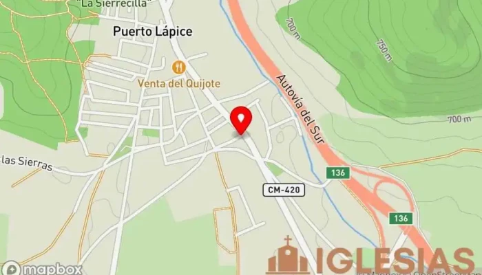 mapa de Ermita de San José Iglesia en Puerto Lápice