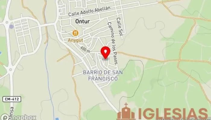 mapa de Ermita De San Jose Iglesia católica en Ontur